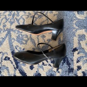 Black 1” heel Character Shoes